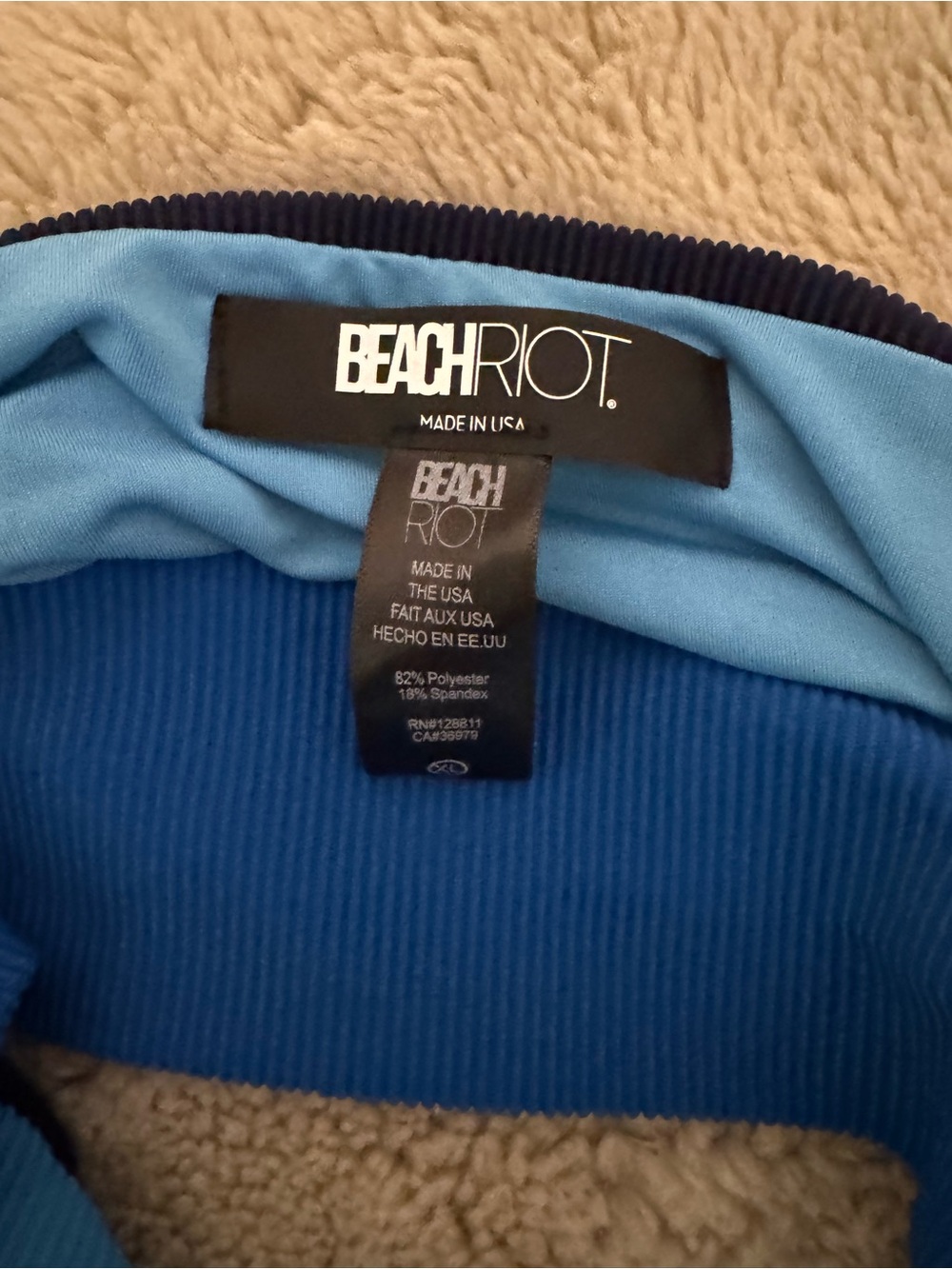 Beach Riot Mackenzie Top Marine Colorblock NWOT - Picture 5 of 5